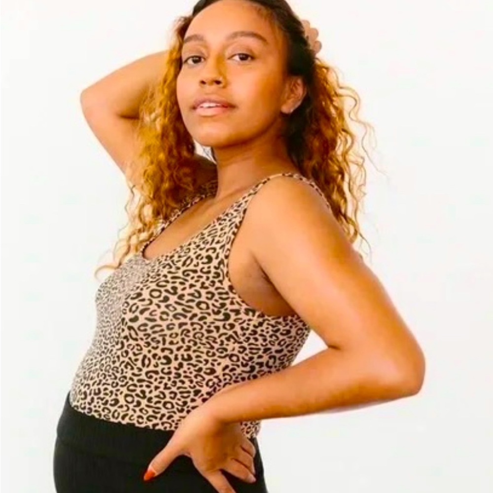 STORQ Maternity Leopard set- Signature Leggings + Daily Tank